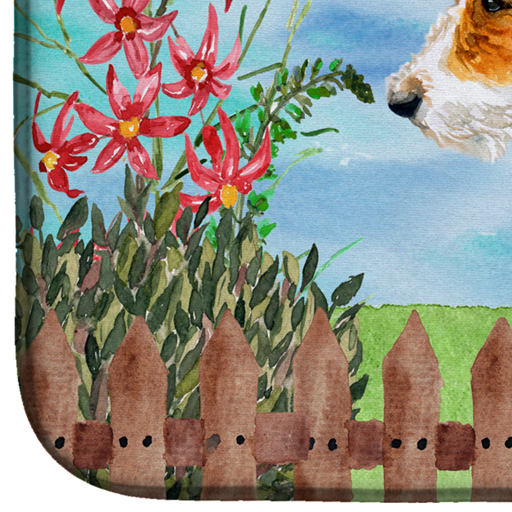 Fox Terrier Spring Dish Drying Mat CK1212DDM  the-store.com.