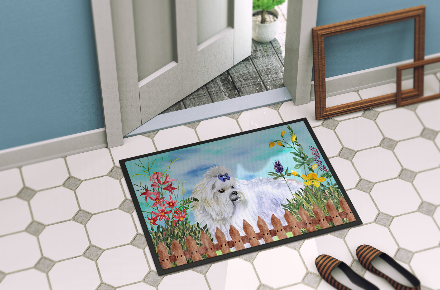 Maltese Spring Indoor or Outdoor Mat 18x27 CK1213MAT - the-store.com