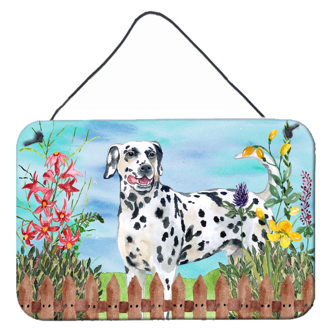 Dalmatian Spring Wall or Door Hanging Prints CK1215DS812 by Caroline&#39;s Treasures