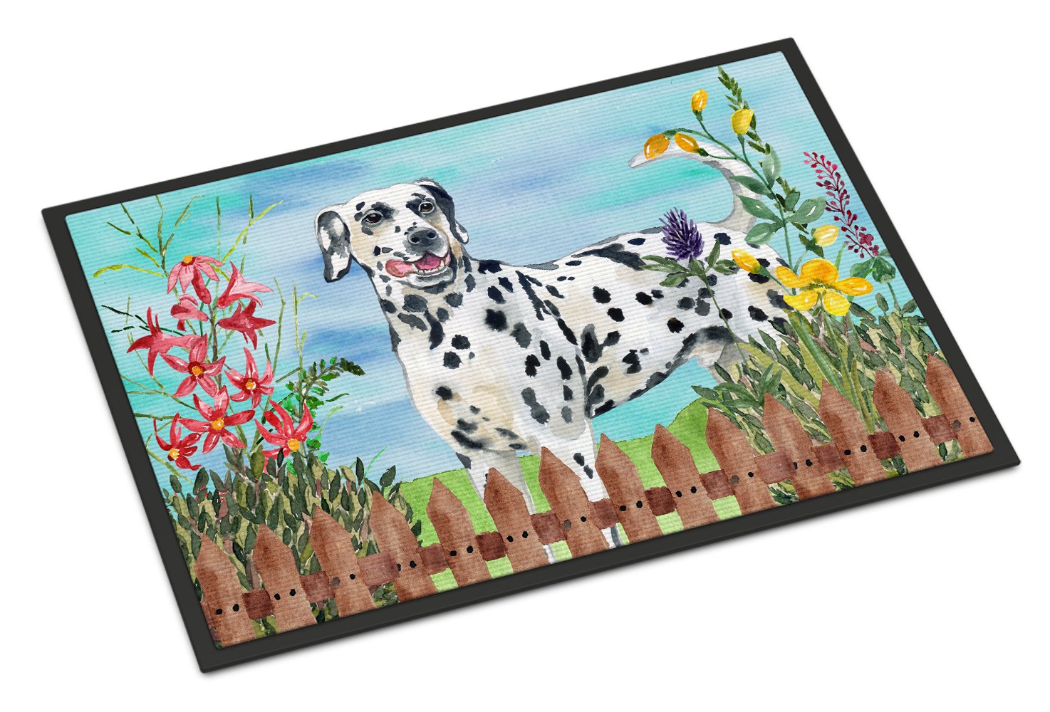 Dalmatian Spring Indoor or Outdoor Mat 24x36 CK1215JMAT by Caroline's Treasures