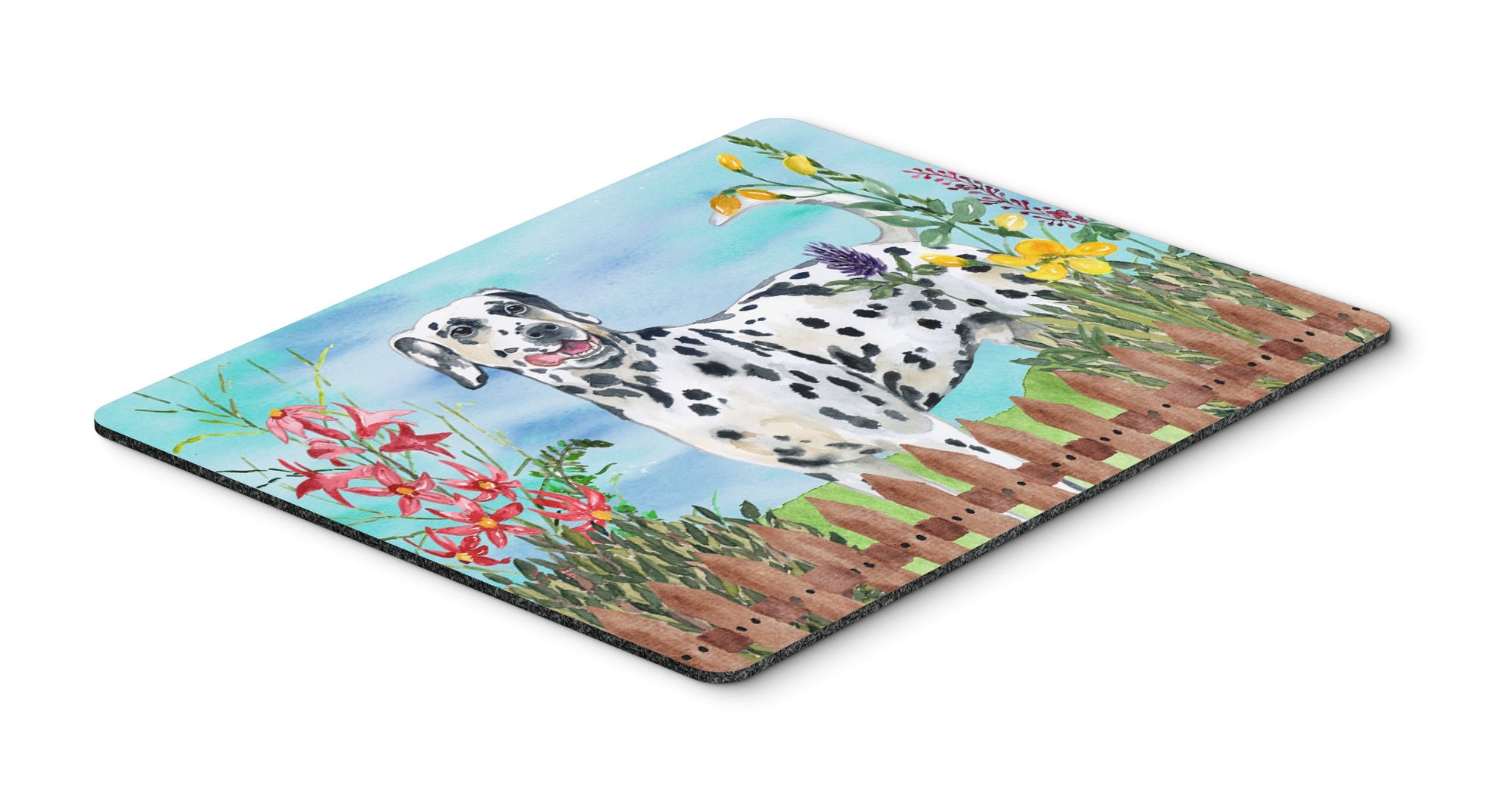 Dalmatian Spring Mouse Pad, Hot Pad or Trivet CK1215MP by Caroline's Treasures