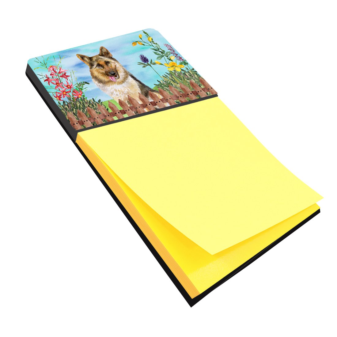 German Shepherd Spring Sticky Note Holder CK1216SN by Caroline's Treasures