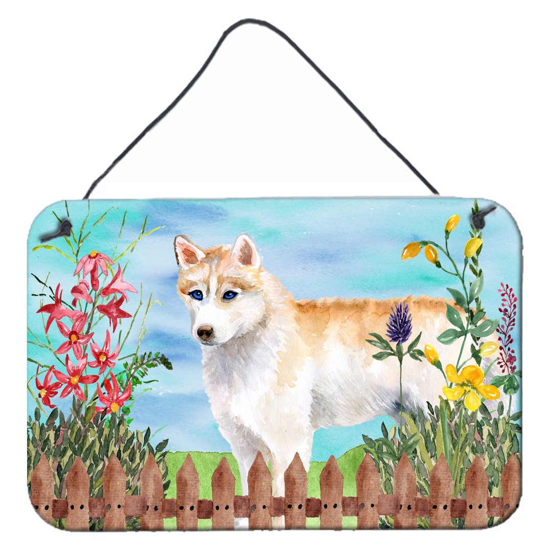 Siberian Husky Spring Wall or Door Hanging Prints CK1217DS812 by Caroline's Treasures