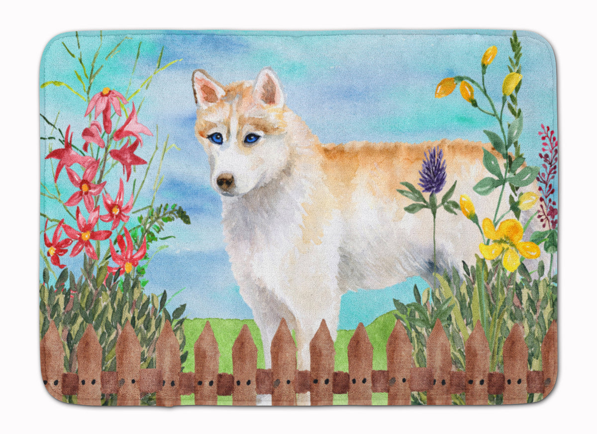 Siberian Husky Spring Machine Washable Memory Foam Mat CK1217RUG - the-store.com