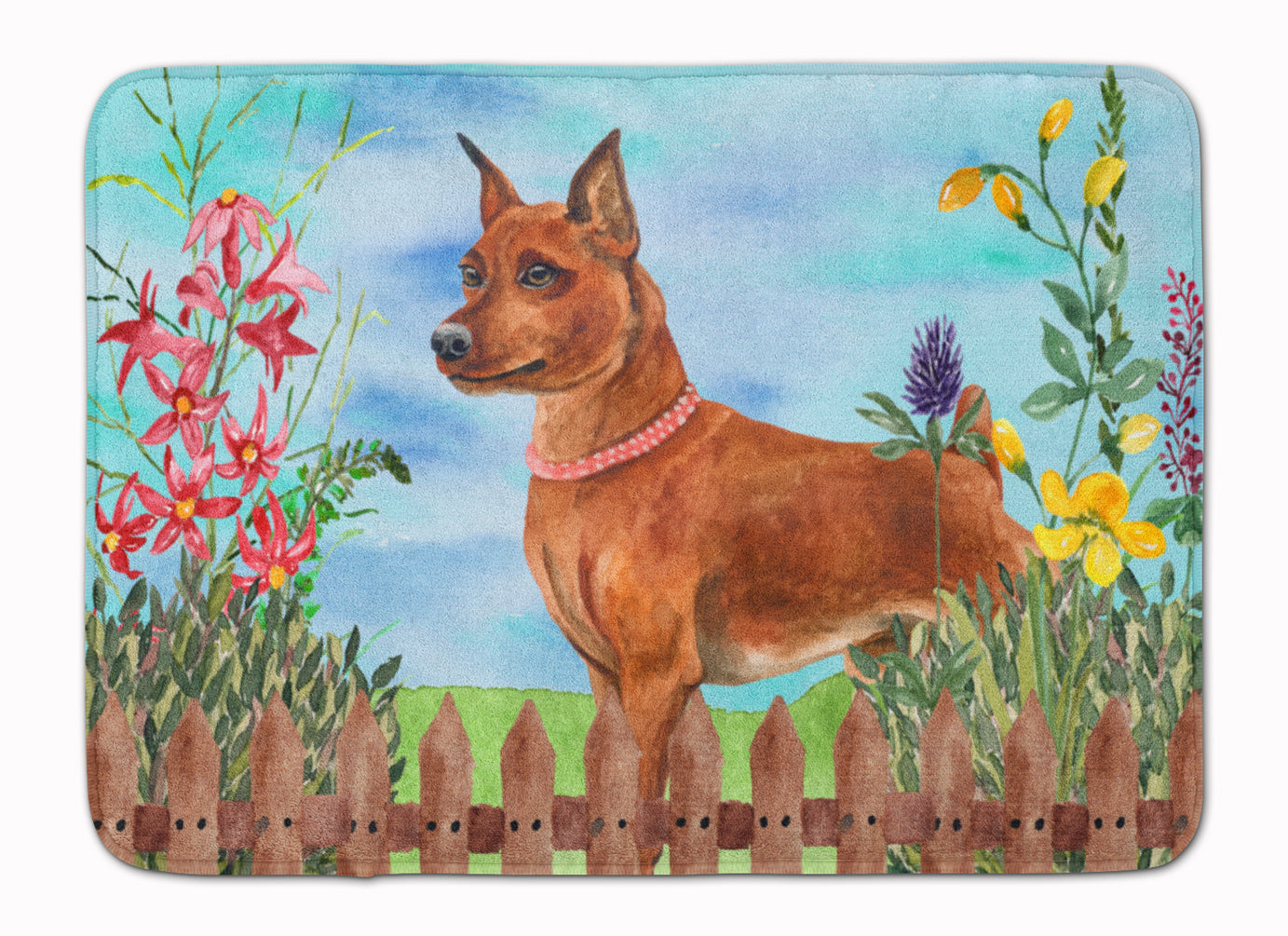 Miniature Pinscher Spring Machine Washable Memory Foam Mat CK1218RUG - the-store.com