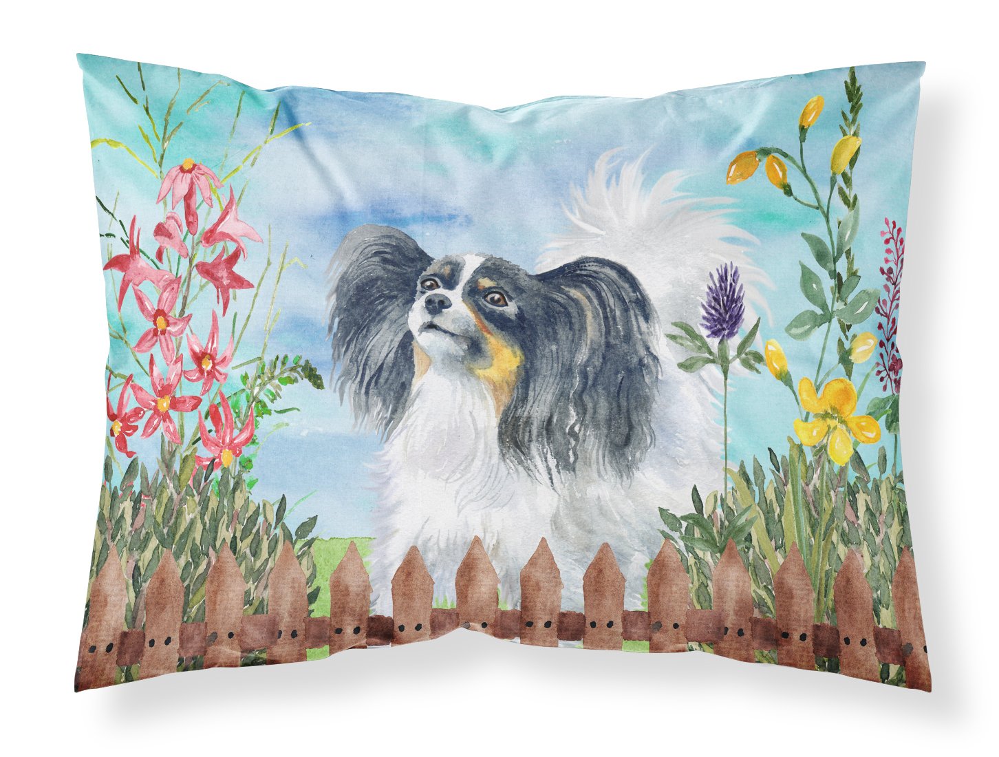 Papillon Spring Fabric Standard Pillowcase CK1219PILLOWCASE by Caroline's Treasures