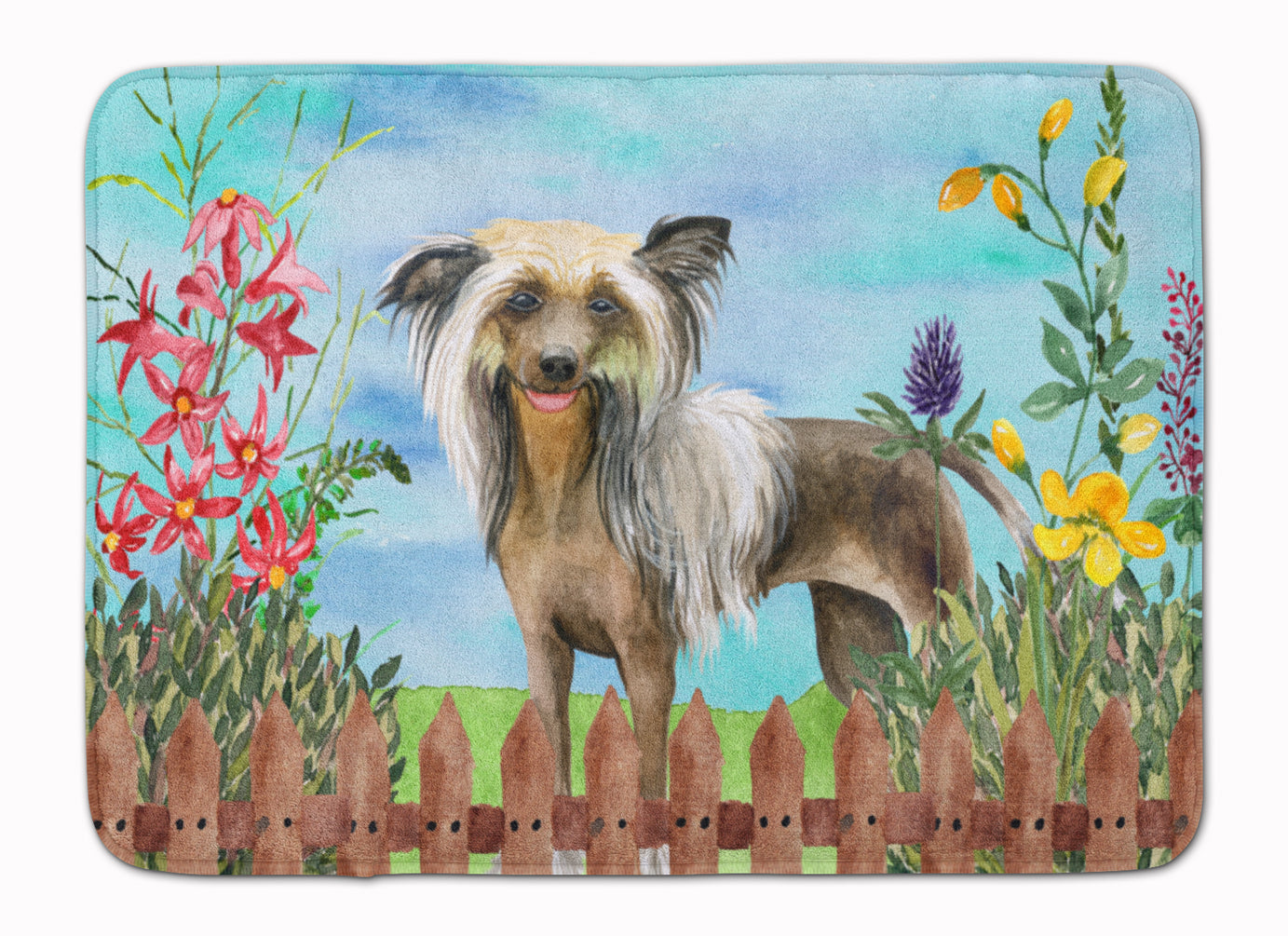 Chinese Crested Spring Machine Washable Memory Foam Mat CK1221RUG - the-store.com