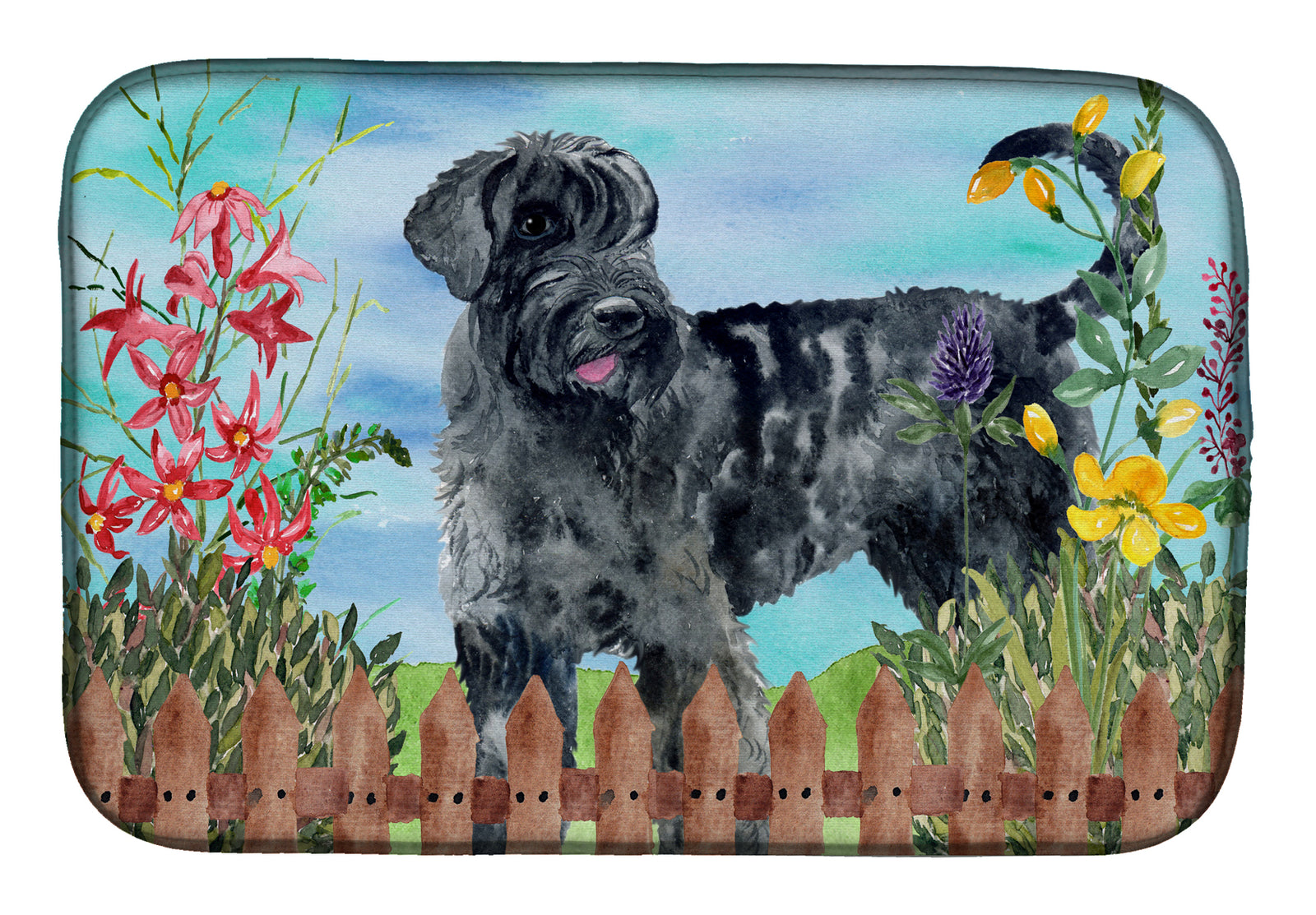 Giant Schnauzer Spring Dish Drying Mat CK1222DDM  the-store.com.