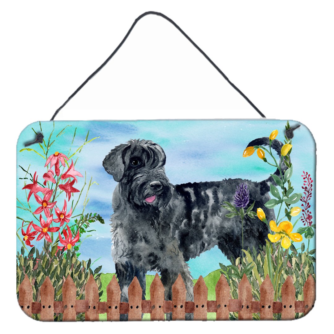 Giant Schnauzer Spring Wall or Door Hanging Prints CK1222DS812 by Caroline&#39;s Treasures