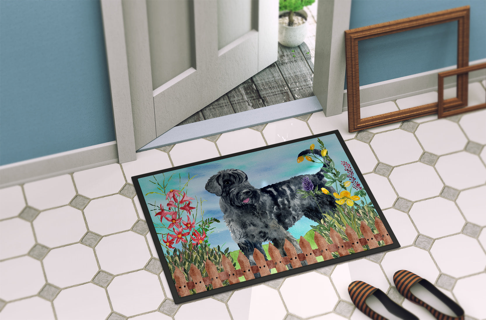 Giant Schnauzer Spring Indoor or Outdoor Mat 18x27 CK1222MAT - the-store.com