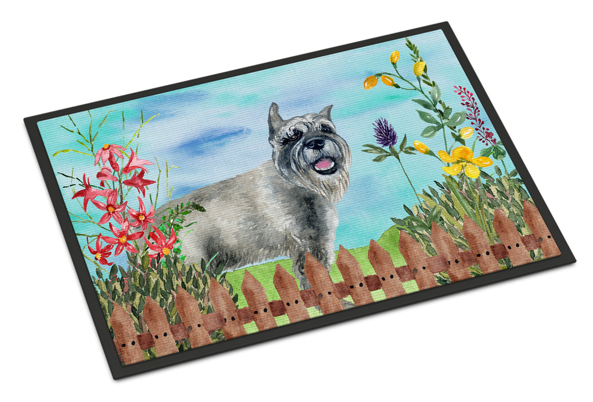 Schnauzer Spring Indoor or Outdoor Mat 18x27 CK1224MAT - the-store.com