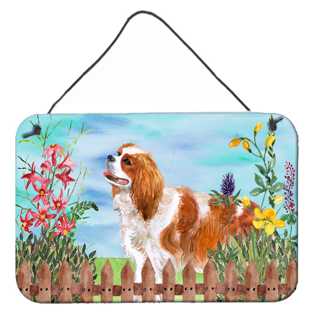 Cavalier Spaniel Spring Wall or Door Hanging Prints CK1225DS812 by Caroline&#39;s Treasures