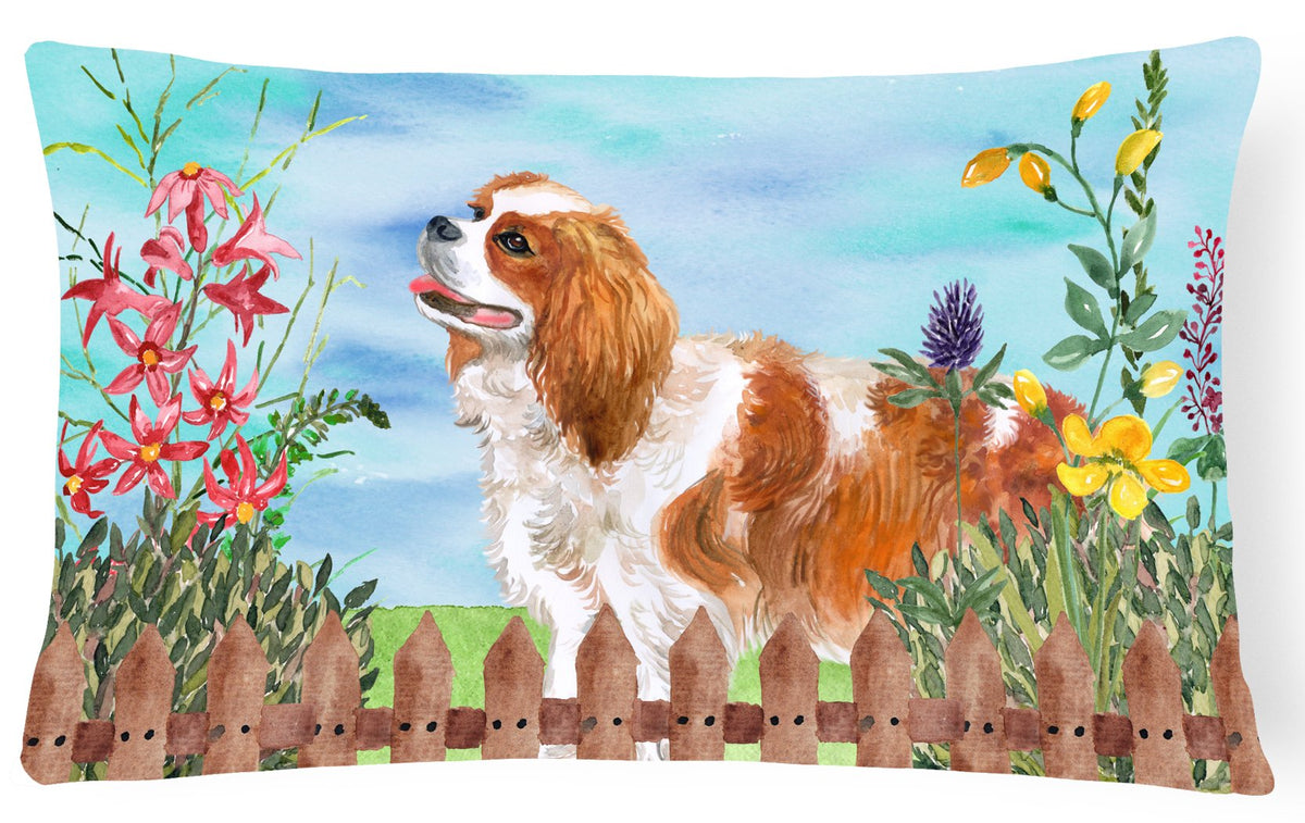 Cavalier Spaniel Spring Canvas Fabric Decorative Pillow CK1225PW1216 by Caroline&#39;s Treasures