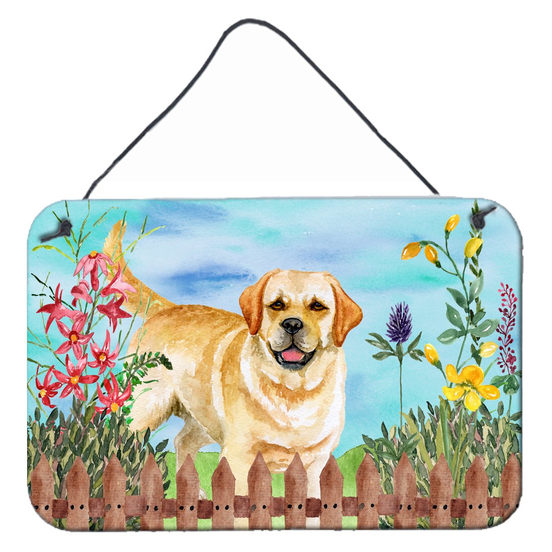 Golden Retriever Spring Wall or Door Hanging Prints CK1226DS812 by Caroline's Treasures