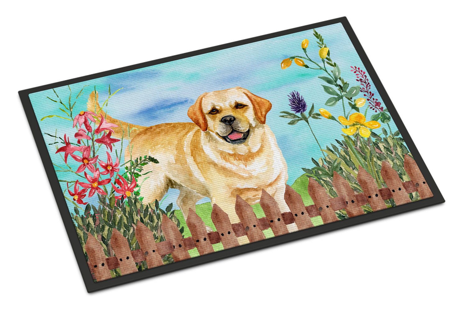 Golden Retriever Spring Indoor or Outdoor Mat 24x36 CK1226JMAT by Caroline's Treasures