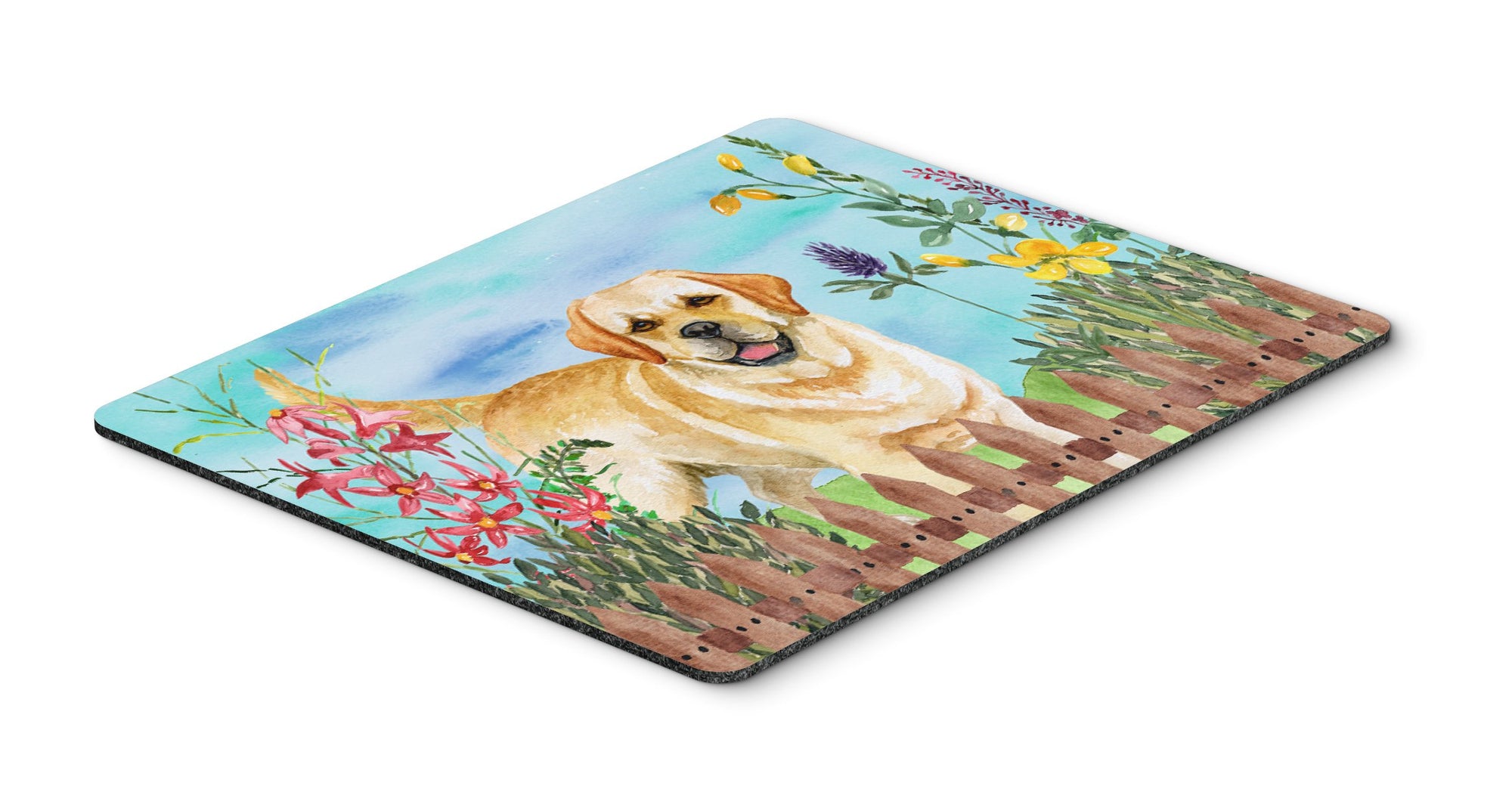 Golden Retriever Spring Mouse Pad, Hot Pad or Trivet CK1226MP by Caroline's Treasures