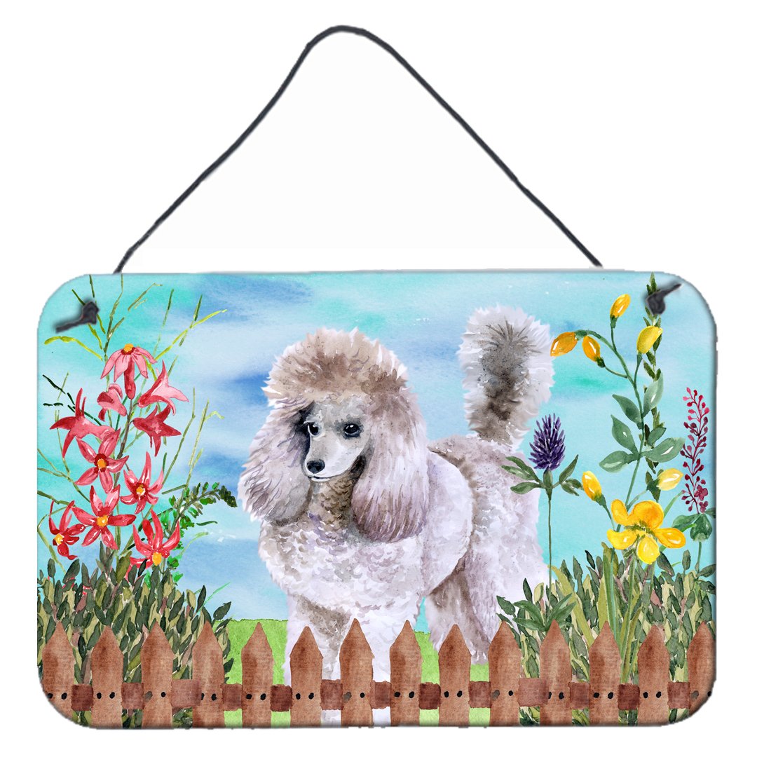 Poodle Spring Wall or Door Hanging Prints CK1227DS812 by Caroline&#39;s Treasures