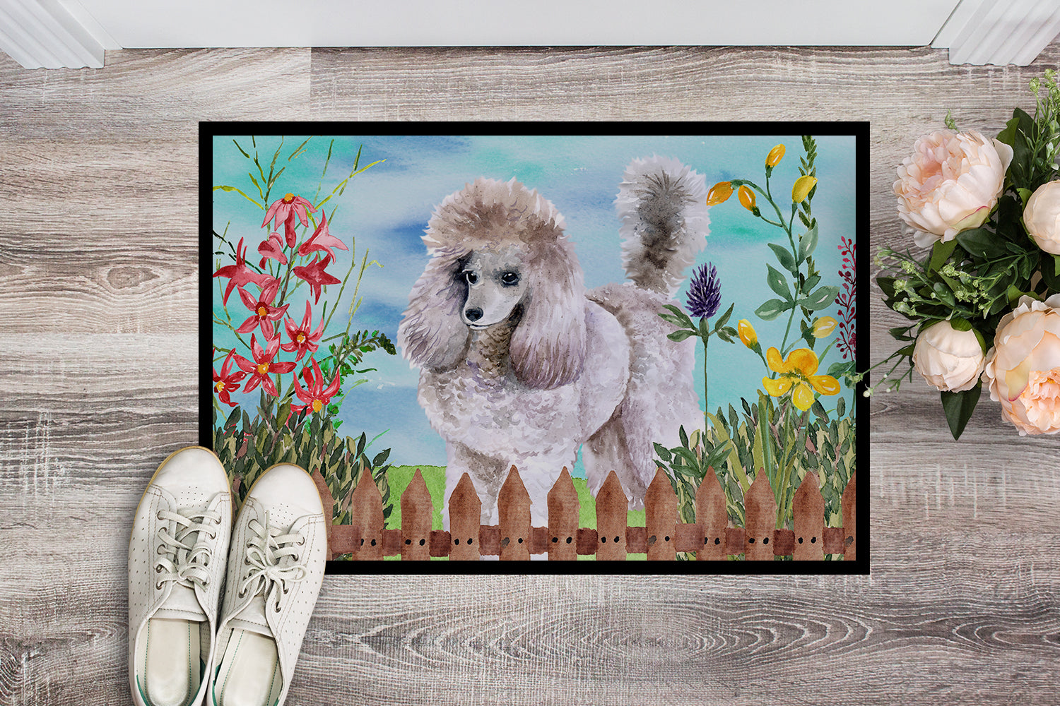 Poodle Spring Indoor or Outdoor Mat 18x27 CK1227MAT - the-store.com