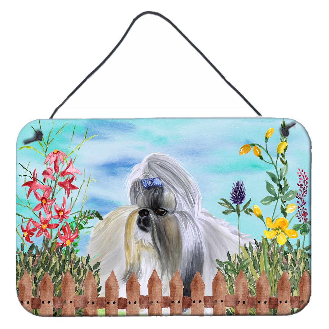 Shih Tzu Spring Wall or Door Hanging Prints CK1228DS812 by Caroline's Treasures