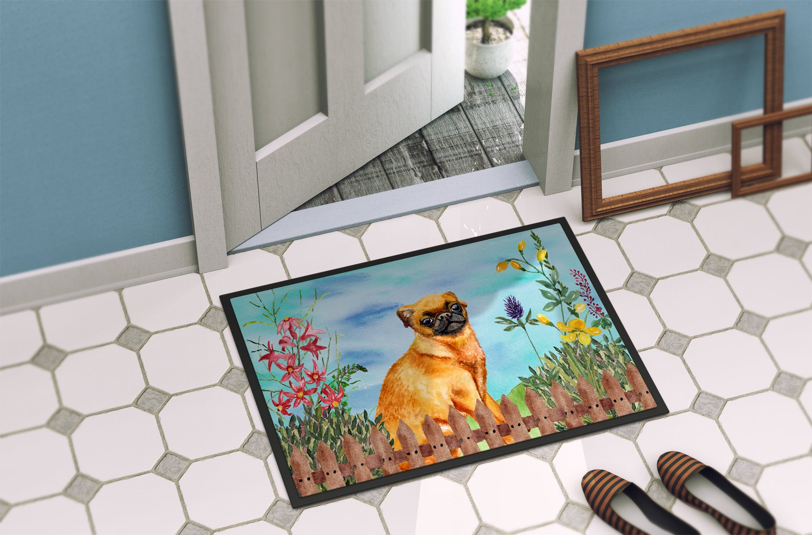 Small Brabant Griffon Spring Indoor or Outdoor Mat 24x36 CK1229JMAT by Caroline's Treasures