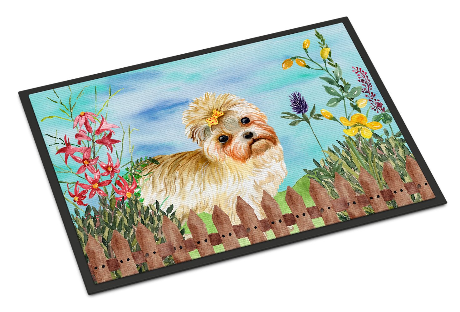 Morkie Spring Indoor or Outdoor Mat 24x36 CK1230JMAT by Caroline's Treasures