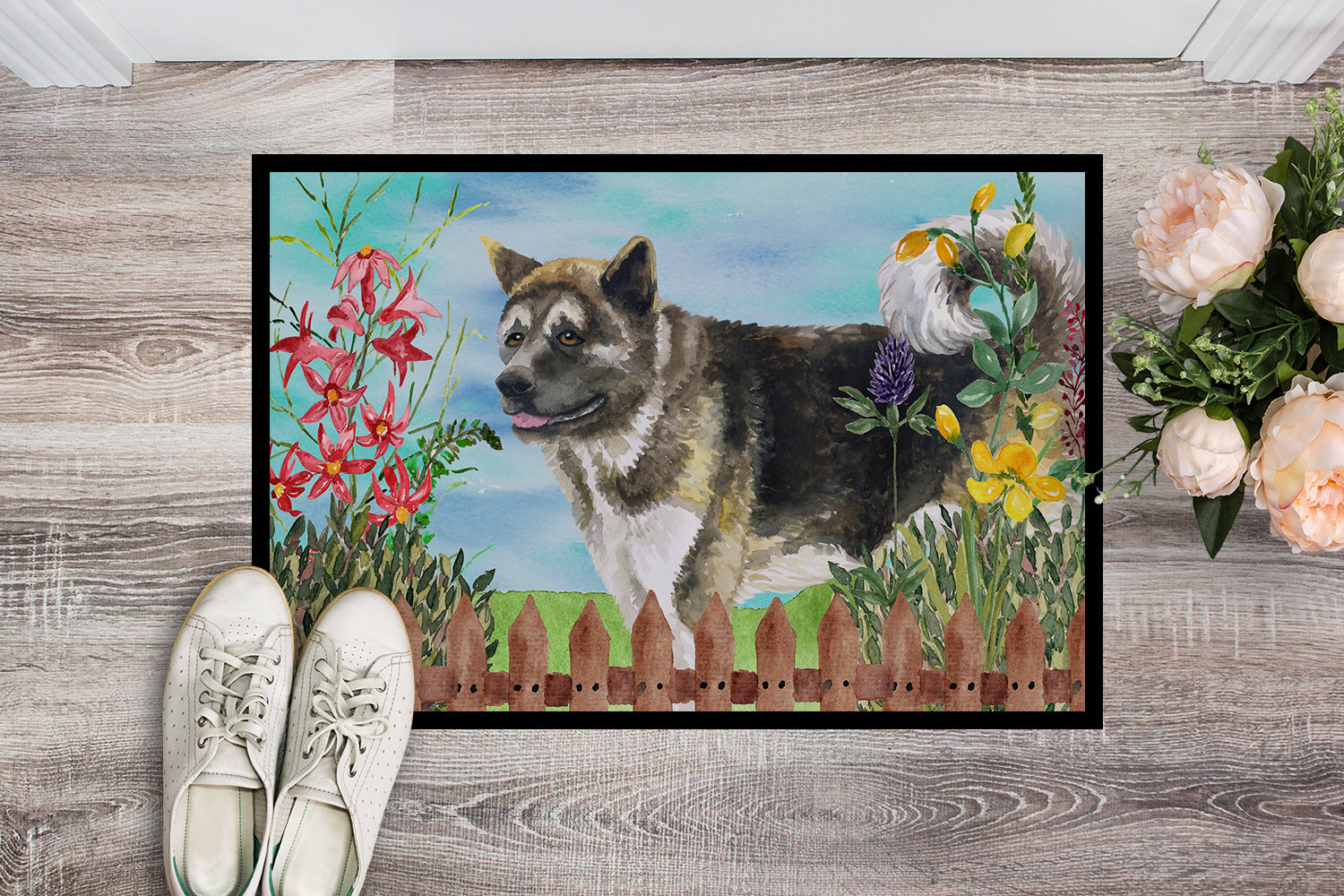 American Akita Spring Indoor or Outdoor Mat 18x27 CK1231MAT - the-store.com