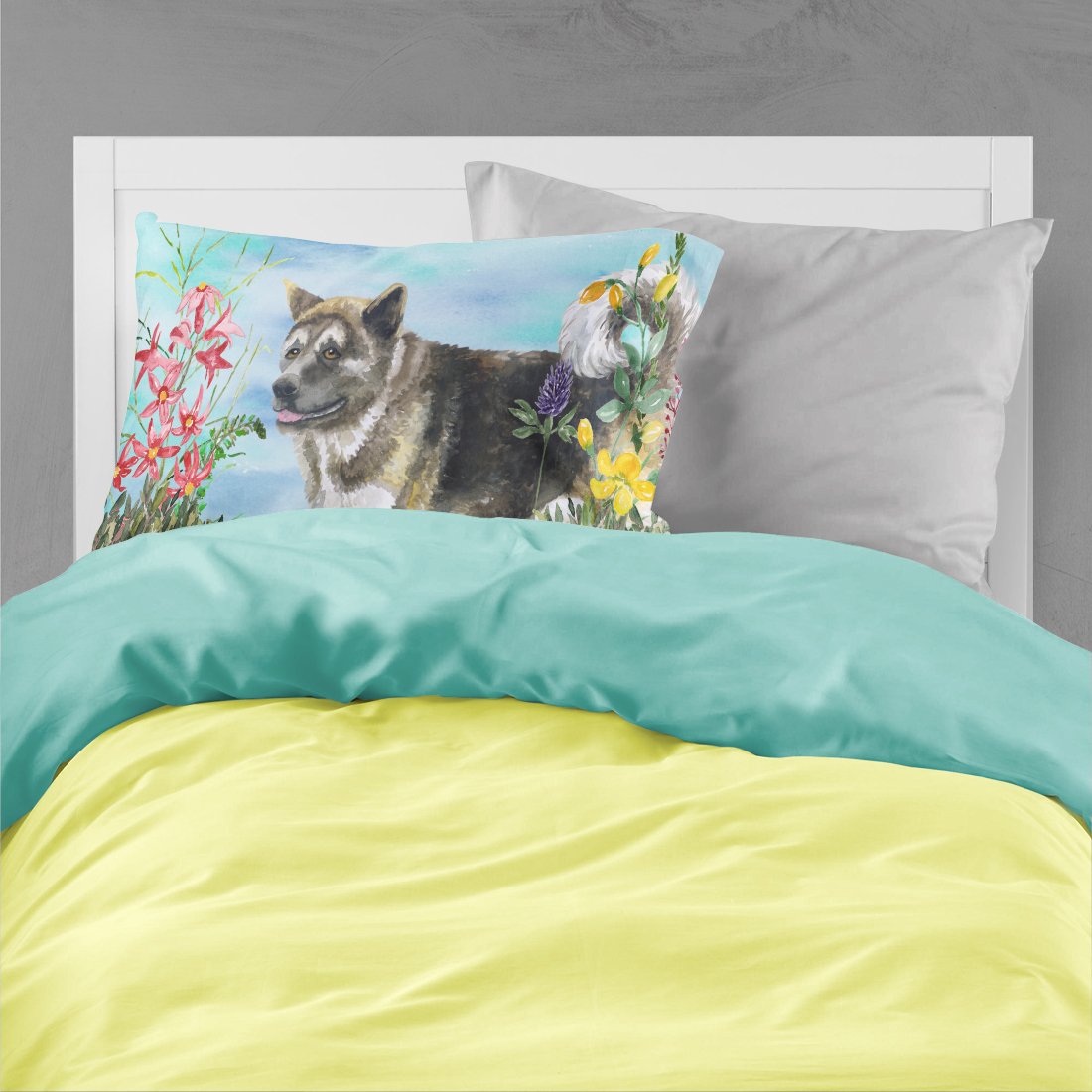 American Akita Spring Fabric Standard Pillowcase CK1231PILLOWCASE by Caroline's Treasures