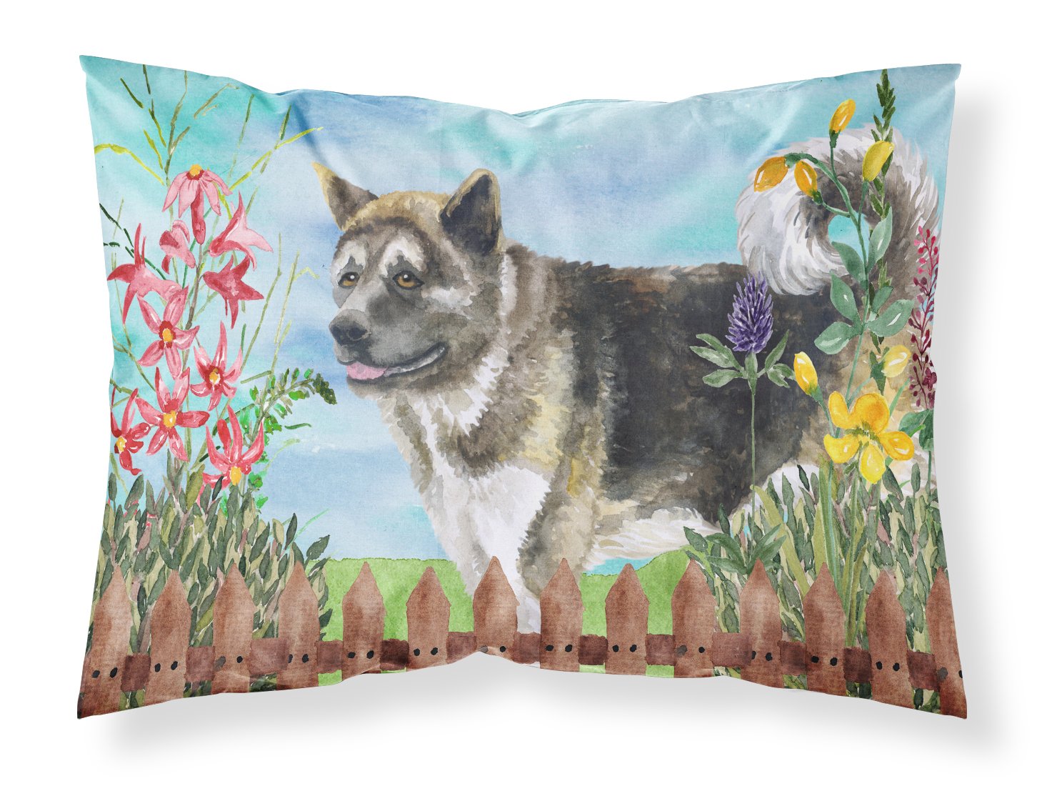 American Akita Spring Fabric Standard Pillowcase CK1231PILLOWCASE by Caroline's Treasures