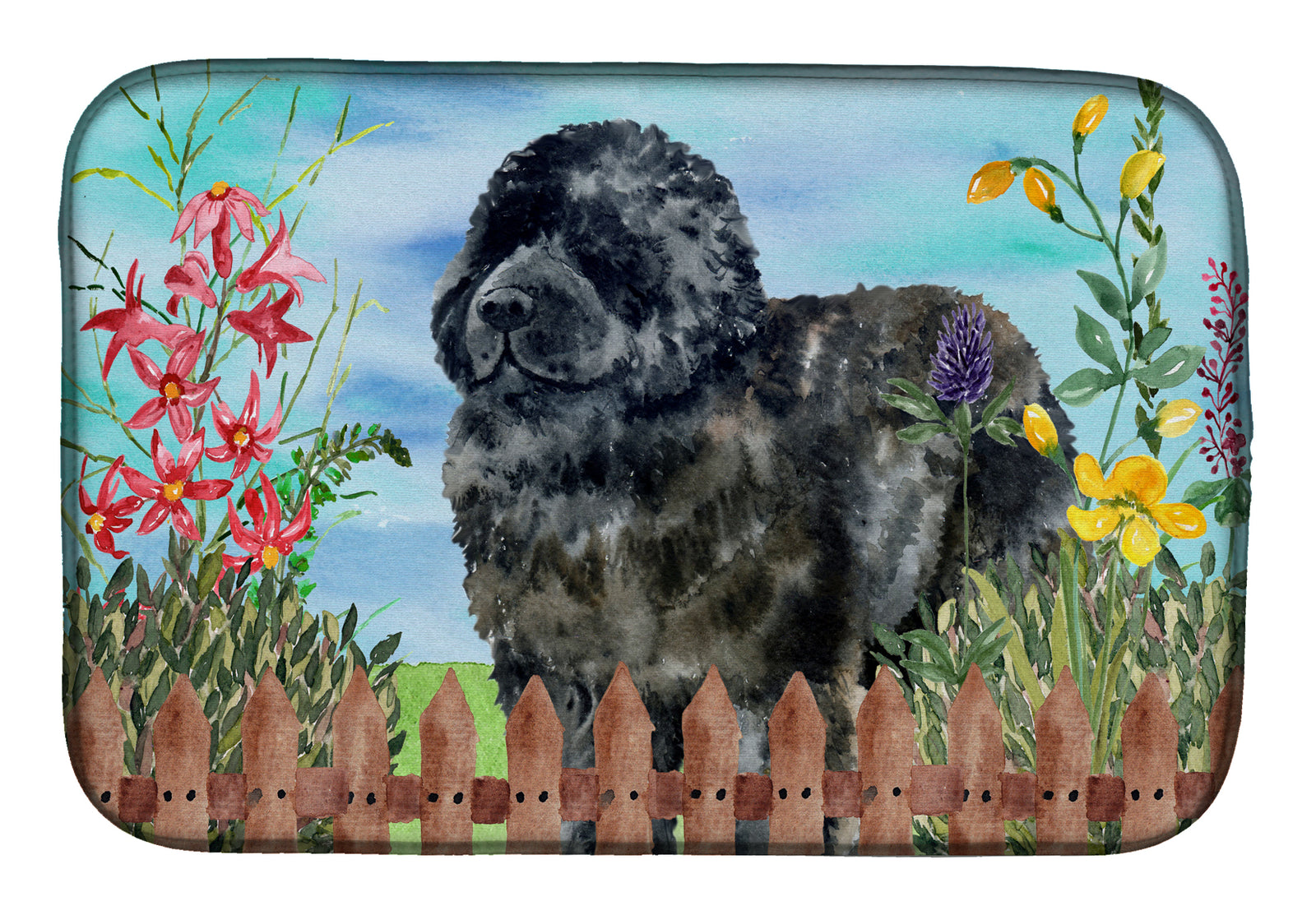 Newfoundland Spring Dish Drying Mat CK1233DDM  the-store.com.