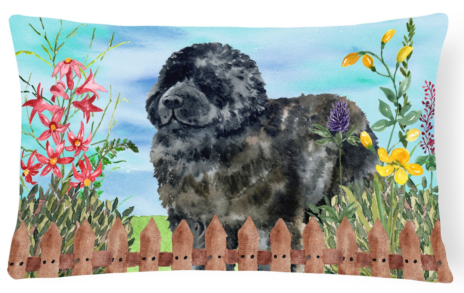 Newfoundland Spring Canvas Fabric Decorative Pillow CK1233PW1216 by Caroline's Treasures