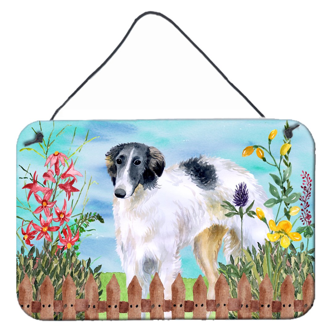 Borzoi Spring Wall or Door Hanging Prints CK1234DS812 by Caroline's Treasures