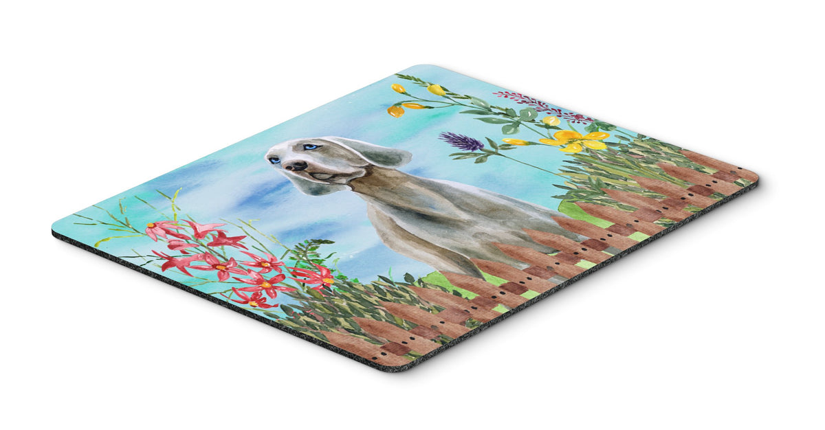 Weimaraner Spring Mouse Pad, Hot Pad or Trivet CK1236MP by Caroline&#39;s Treasures