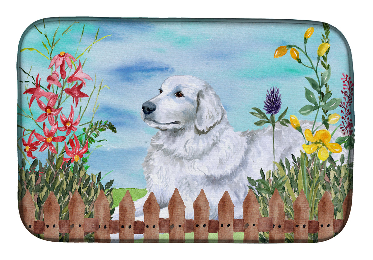 Maremma Sheepdog Spring Dish Drying Mat CK1237DDM  the-store.com.