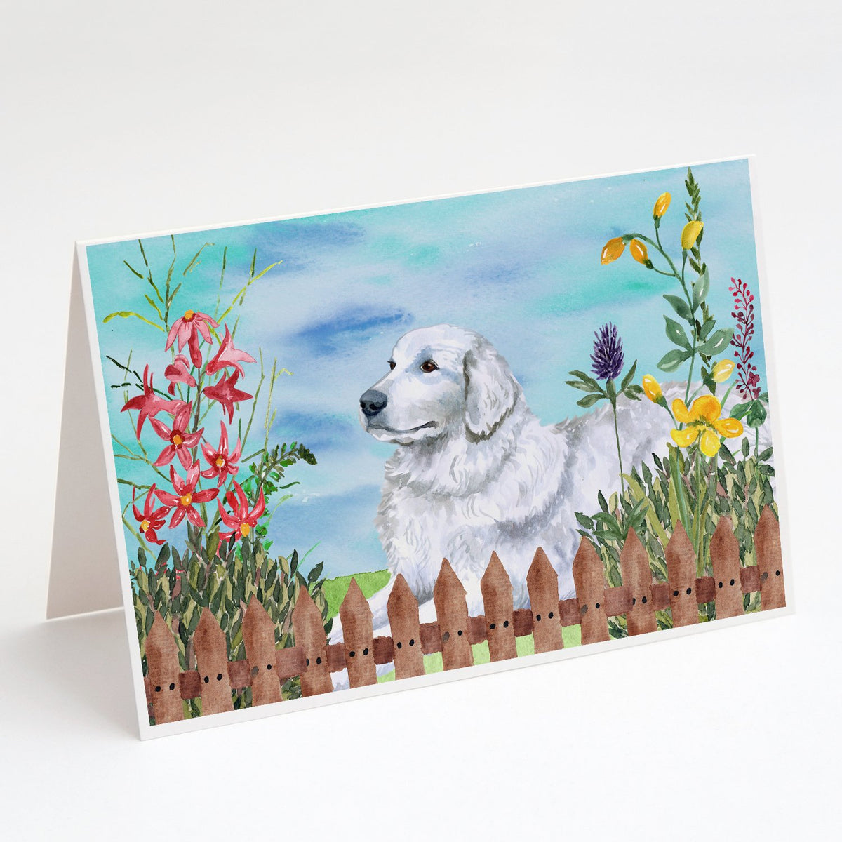 Buy this Maremma Sheepdog Spring Greeting Cards and Envelopes Pack of 8