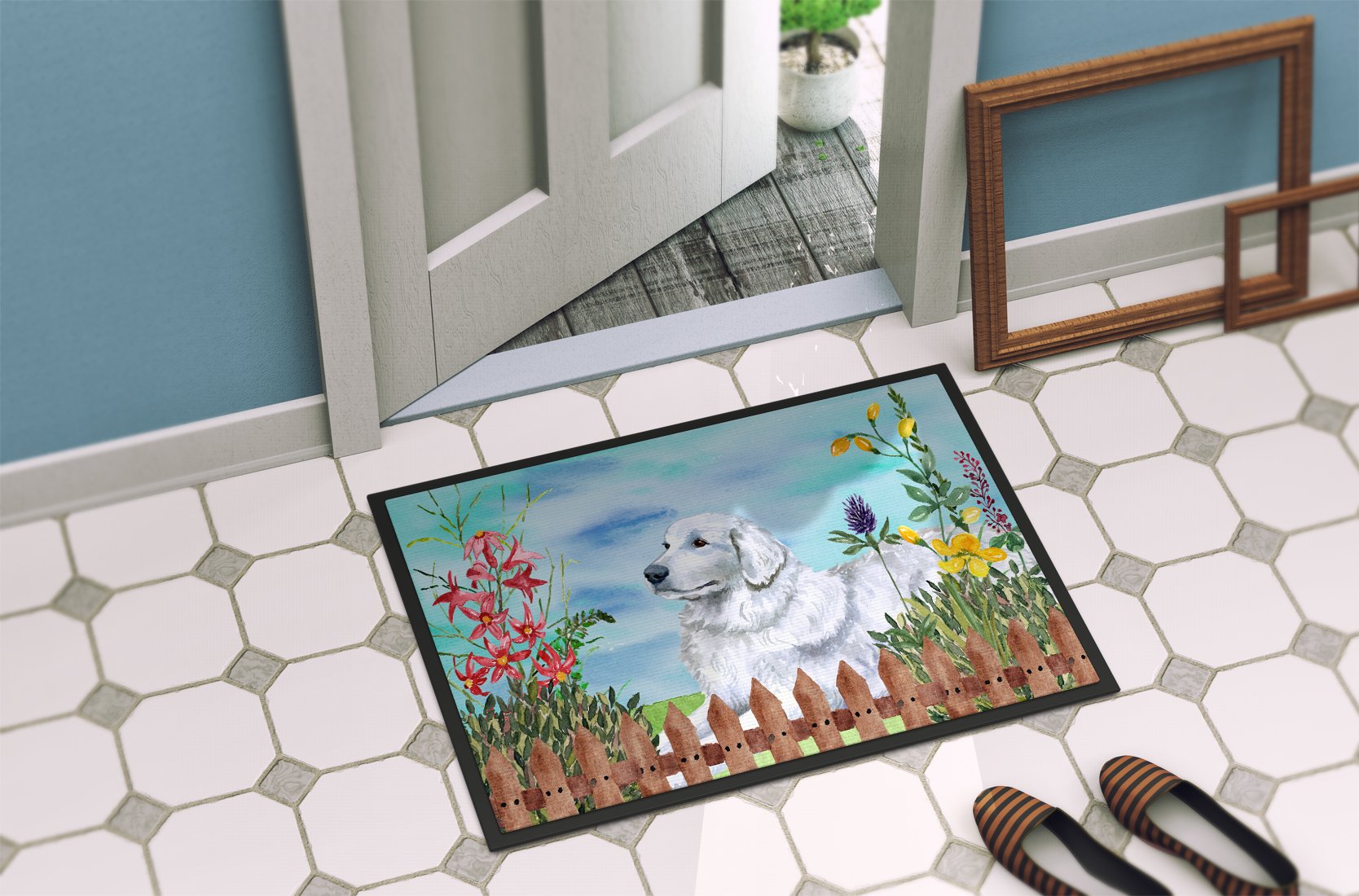 Maremma Sheepdog Spring Indoor or Outdoor Mat 24x36 CK1237JMAT by Caroline's Treasures