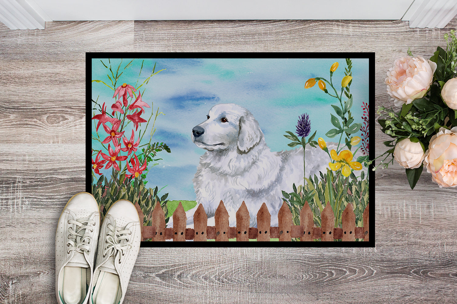 Maremma Sheepdog Spring Indoor or Outdoor Mat 18x27 CK1237MAT - the-store.com