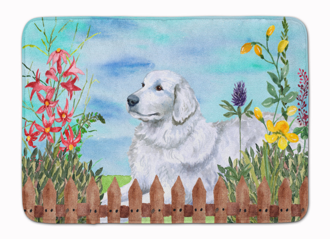 Maremma Sheepdog Spring Machine Washable Memory Foam Mat CK1237RUG - the-store.com