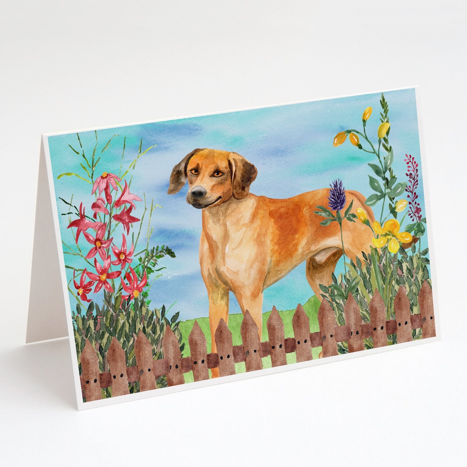 Buy this Rhodesian Ridgeback Spring Greeting Cards and Envelopes Pack of 8