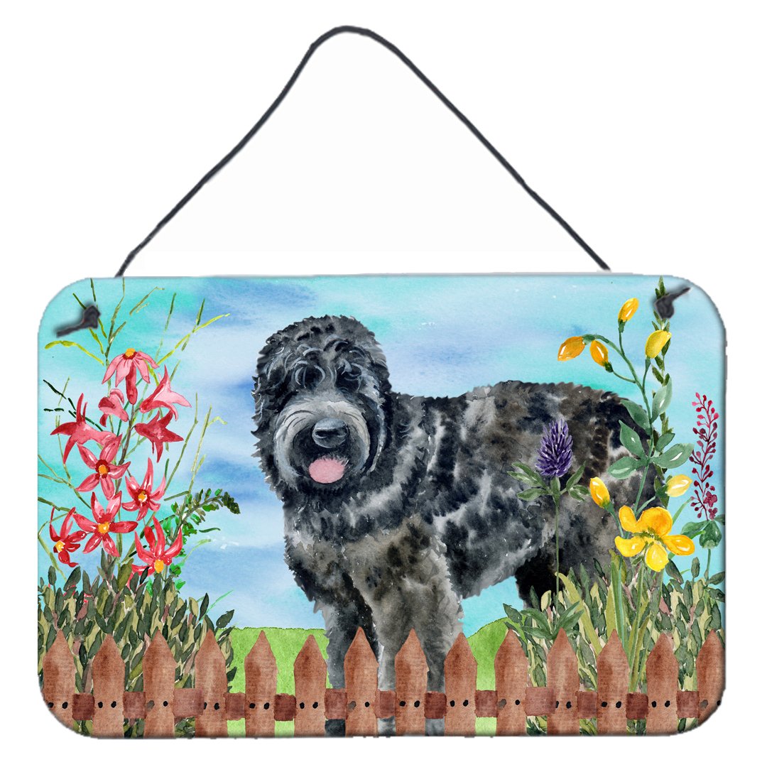 Black Russian Terrier Spring Wall or Door Hanging Prints CK1239DS812 by Caroline's Treasures