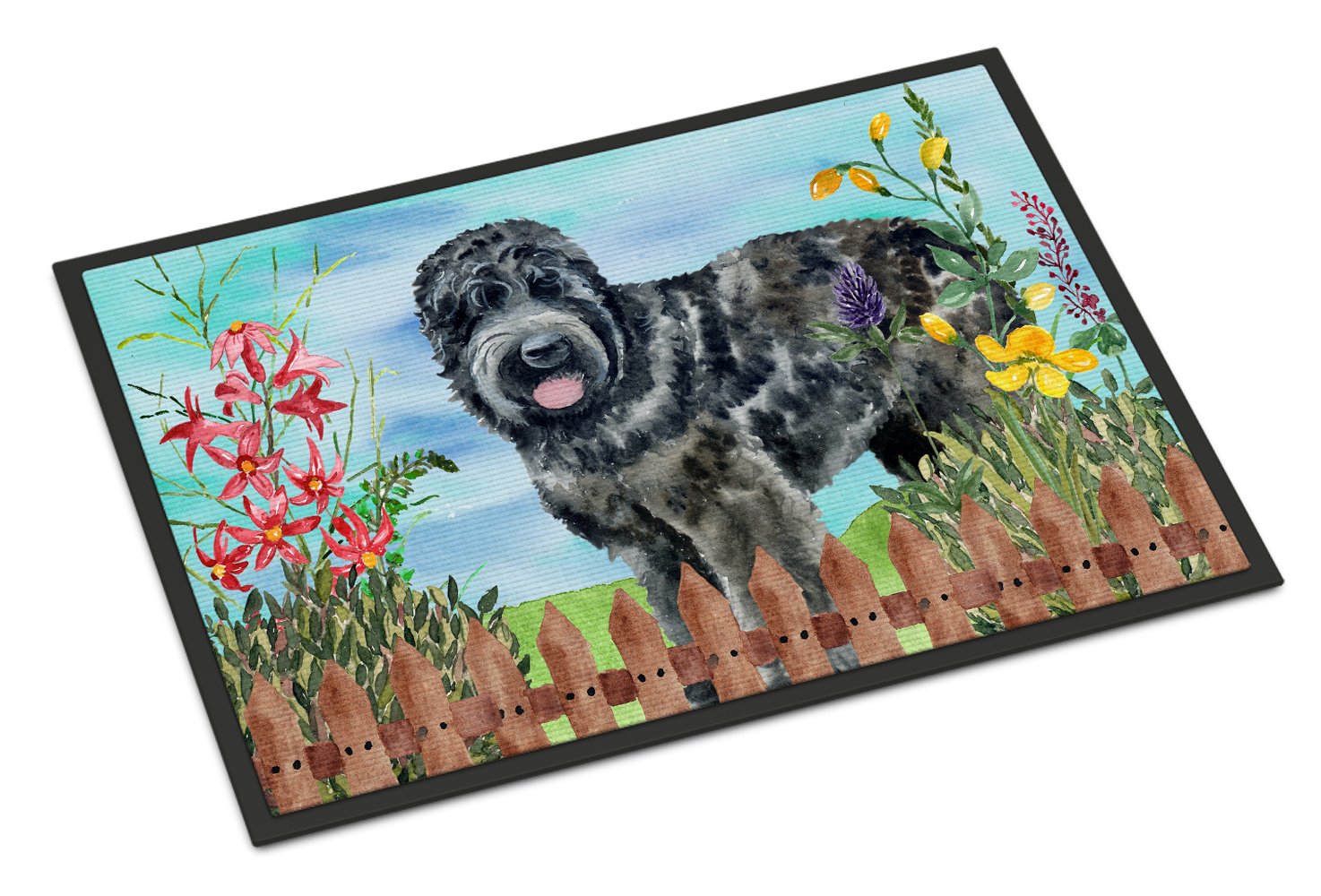 Black Russian Terrier Spring Indoor or Outdoor Mat 24x36 CK1239JMAT by Caroline's Treasures