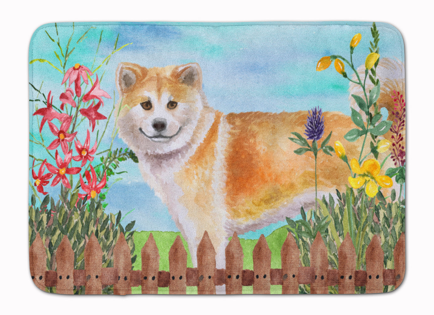 Shiba Inu Spring Machine Washable Memory Foam Mat CK1240RUG - the-store.com