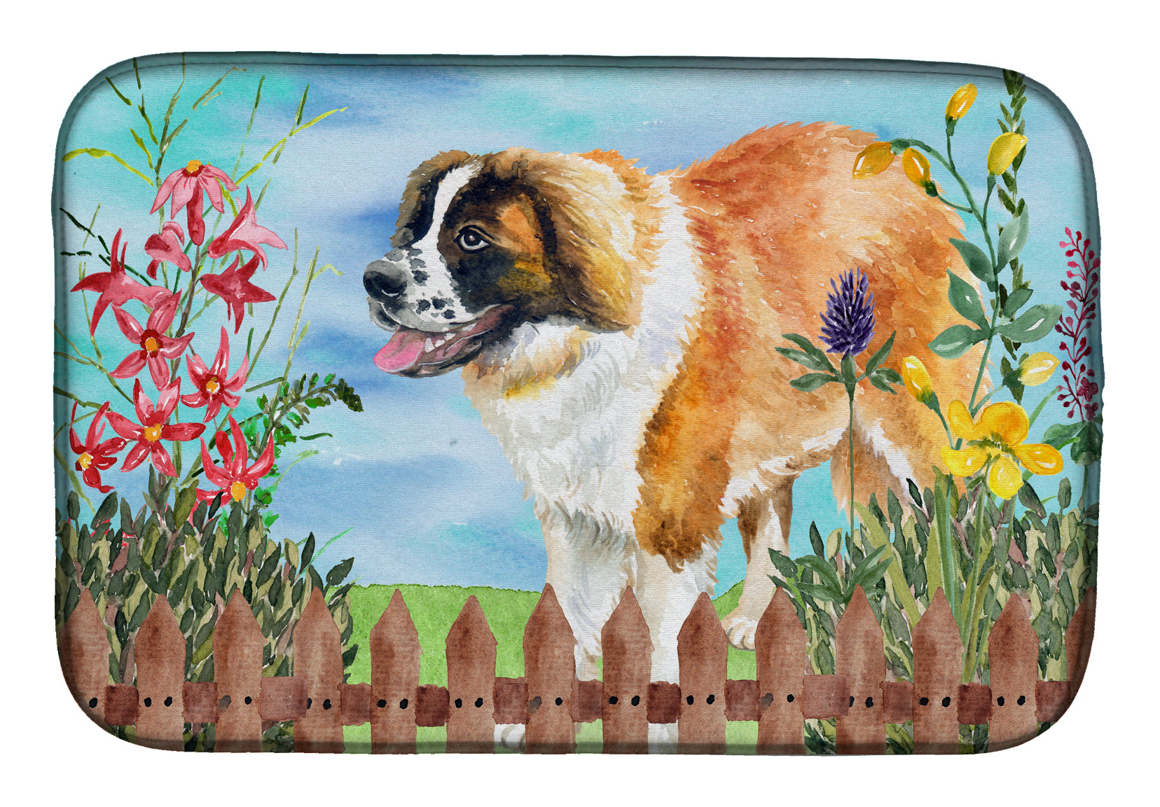 Saint Bernard Spring Dish Drying Mat CK1241DDM  the-store.com.