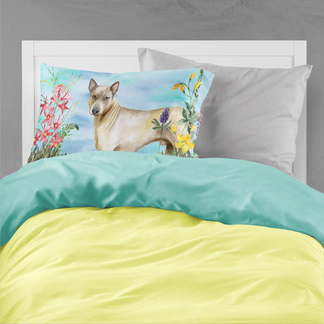 Thai Ridgeback Spring Fabric Standard Pillowcase CK1242PILLOWCASE by Caroline's Treasures