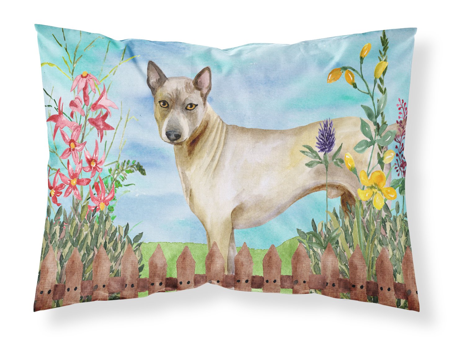 Thai Ridgeback Spring Fabric Standard Pillowcase CK1242PILLOWCASE by Caroline's Treasures