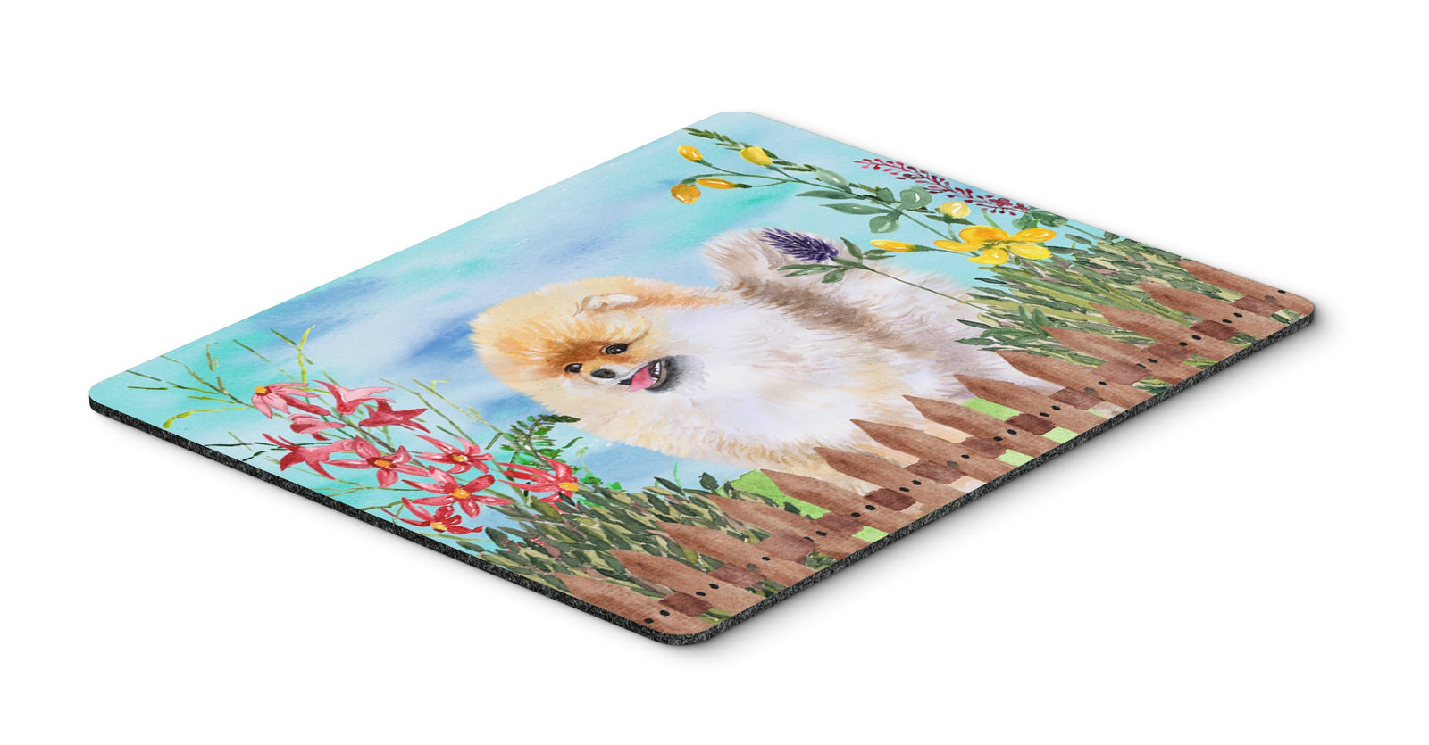 Pomeranian Spring Mouse Pad, Hot Pad or Trivet CK1244MP by Caroline's Treasures