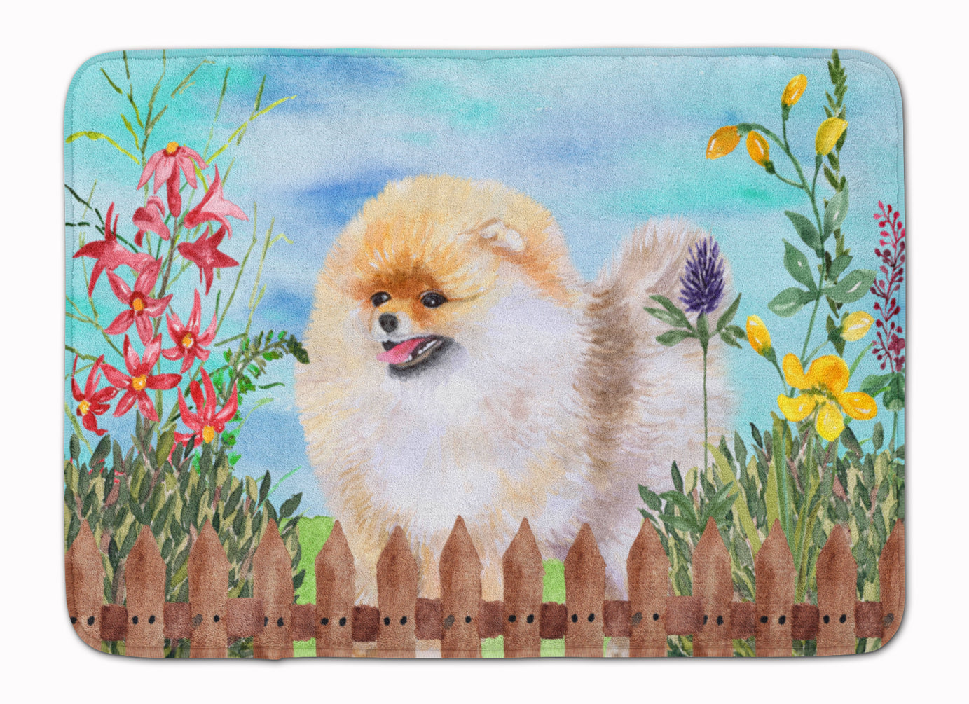 Pomeranian Spring Machine Washable Memory Foam Mat CK1244RUG - the-store.com