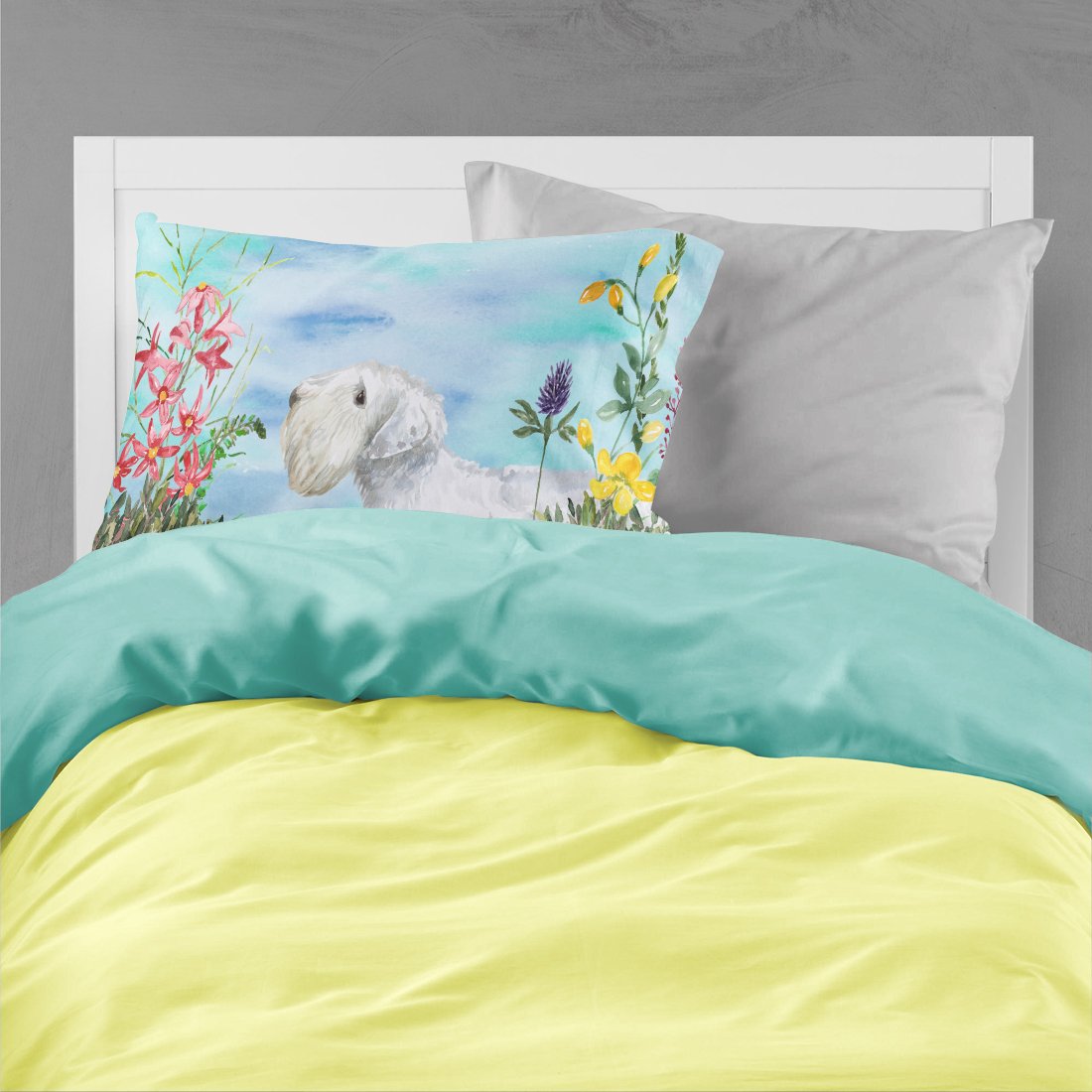 Sealyham Terrier Spring Fabric Standard Pillowcase CK1246PILLOWCASE by Caroline's Treasures