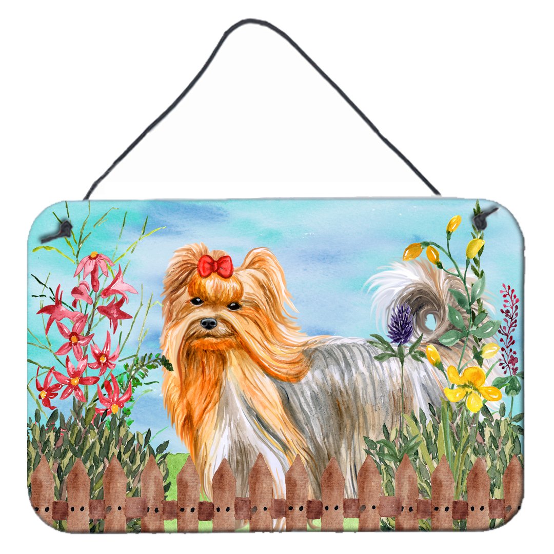 Yorkshire Terrier Spring Wall or Door Hanging Prints CK1247DS812 by Caroline's Treasures