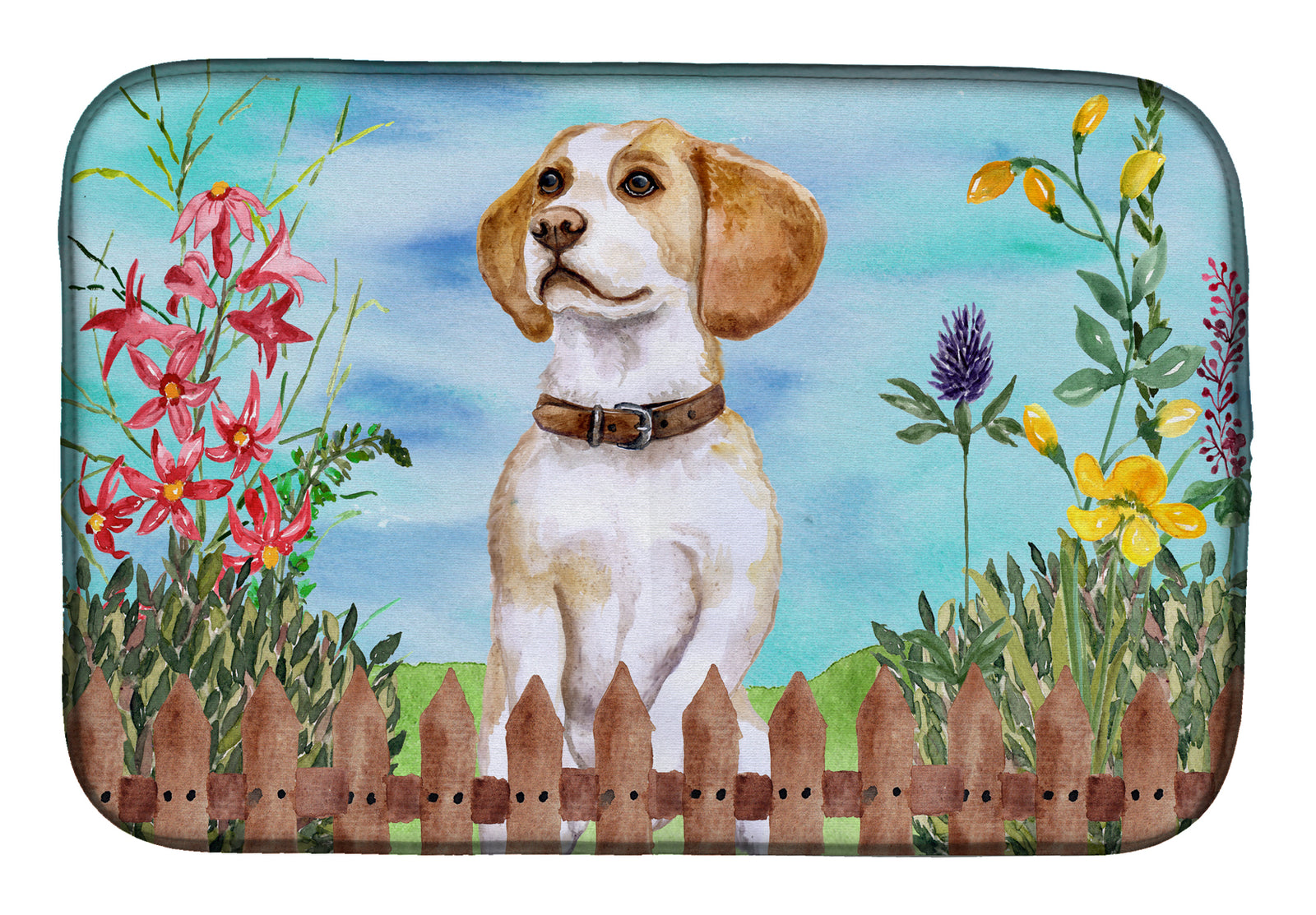 Beagle Spring Dish Drying Mat CK1248DDM  the-store.com.