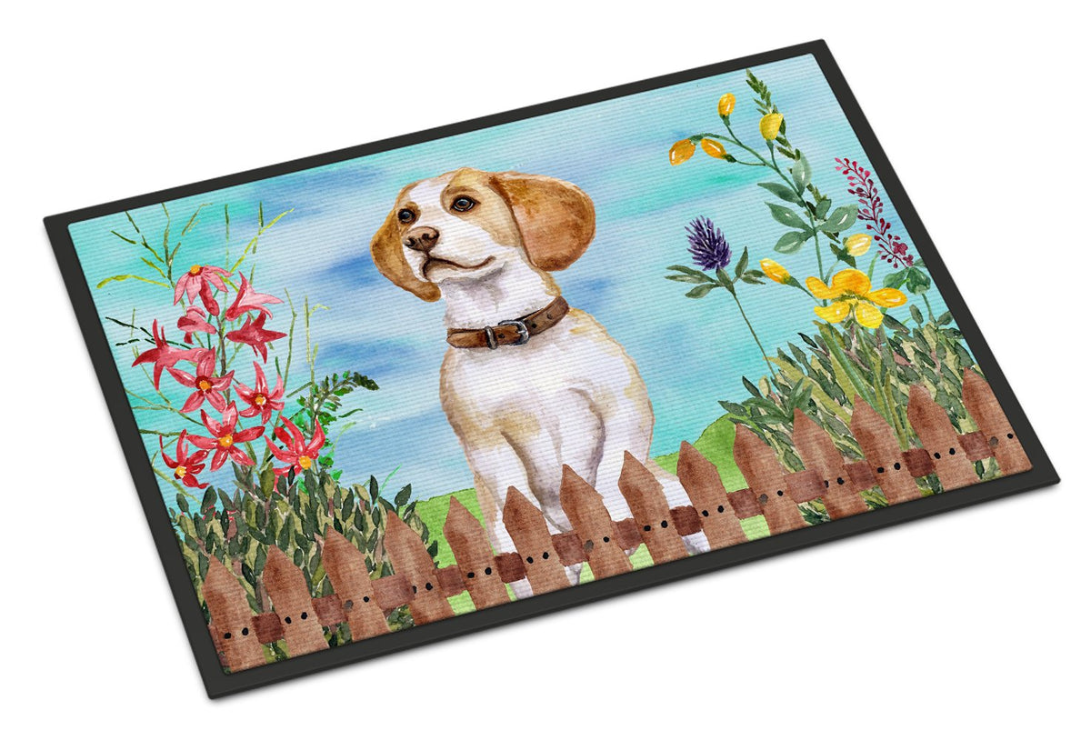 Beagle Spring Indoor or Outdoor Mat 24x36 CK1248JMAT by Caroline&#39;s Treasures